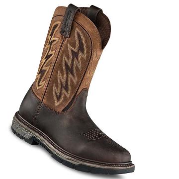 Red Wing Rio Flex 11-inch Waterproof, Soft Toe Pull-On Men's Work Boots Brown / Coffee | ZA 99KOR